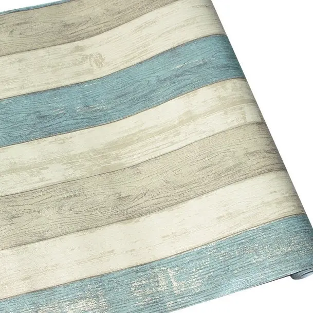 3D Rustic Wood Plank Peel and Stick Wallpaper Self-Adhesive Vinyl Wall Covering