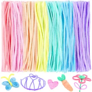 300PCS Pipe Cleaners Chenille Stem, Pipe Cleaner Crafts, Craft Supplies Bulk for DIY Arts Crafts Project, Macaron