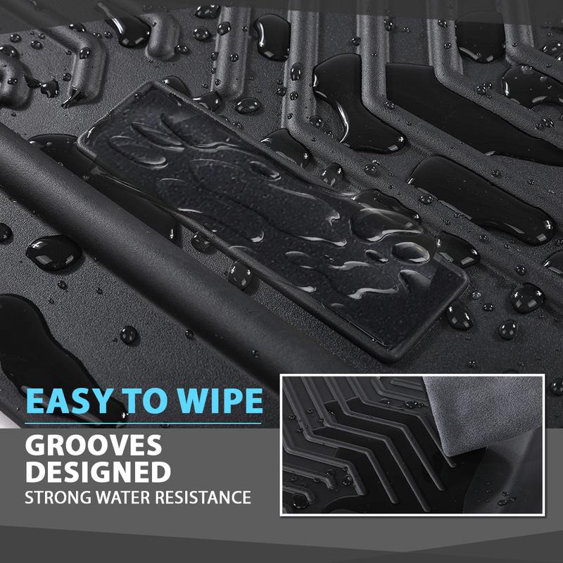 Fit For Honda Accord 2008-2025 Front & 2nd Row Heavy Duty TPE Floor Mats Liners,All Weather Protection,Waterproof Anti-slip Durable Floor Mats,Car Interior Accessories