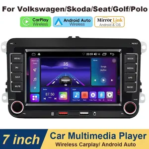 Universal Car Dashboard Screen 2din Android Auto Wireless Carplay Audio Navigation, Abs Material, No Ca Prop 65, Unrecorded Codes