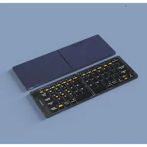 Mini Transparent Bluetooth Folding Keyboard Type-C Charging Portable Silent Tablet Bluetooth Keyboard
