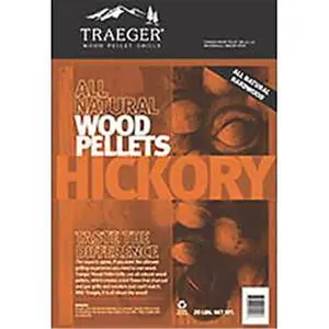 Traeger Pellet Grills  PEL319 20 lbs Grill Traeger Pellets, Hickry