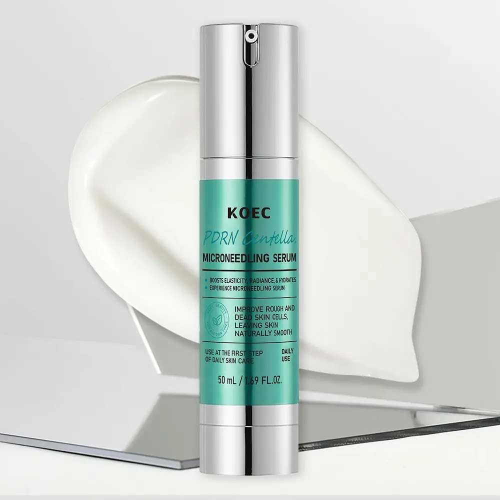 Pdrn & Centella Asiatica Micro-Needle Serum, Skin Care Essence, Hydrating & Brightening Formula, for All Skin Types