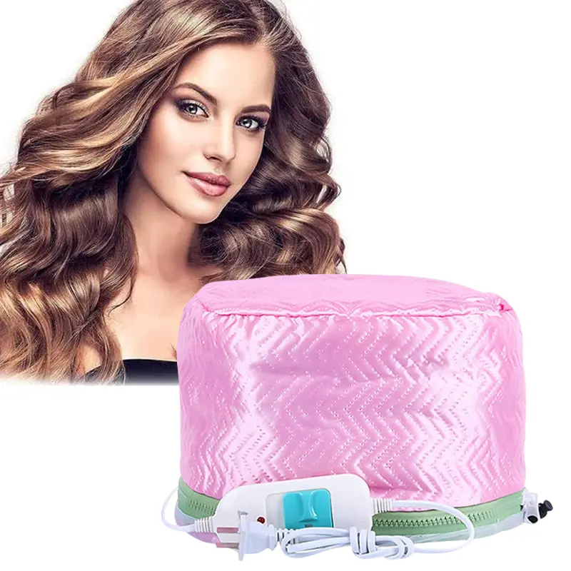 Electric Heating Cap for Hair Care Adjustable Temperature Waterproof Beauty Steamer Nourishing Hat for Family Personal Care