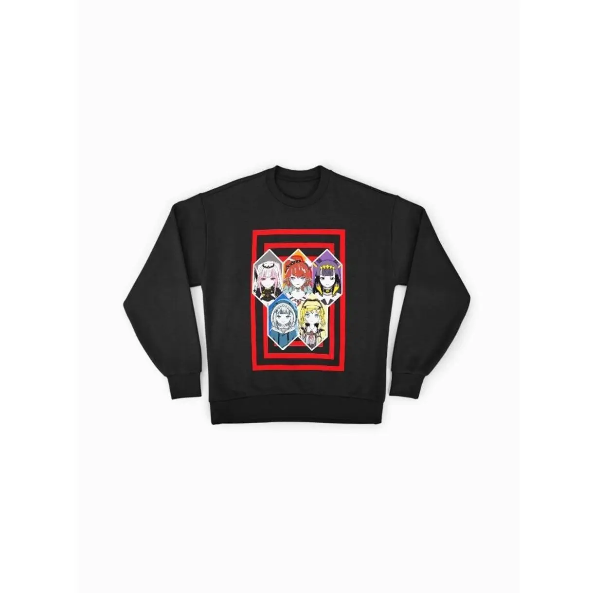 Amelia Watson Vtuber Clothing         Hololive EN Hexagonal       Sweatshirt       Anime Chibi Sweatshirt, Hoodie