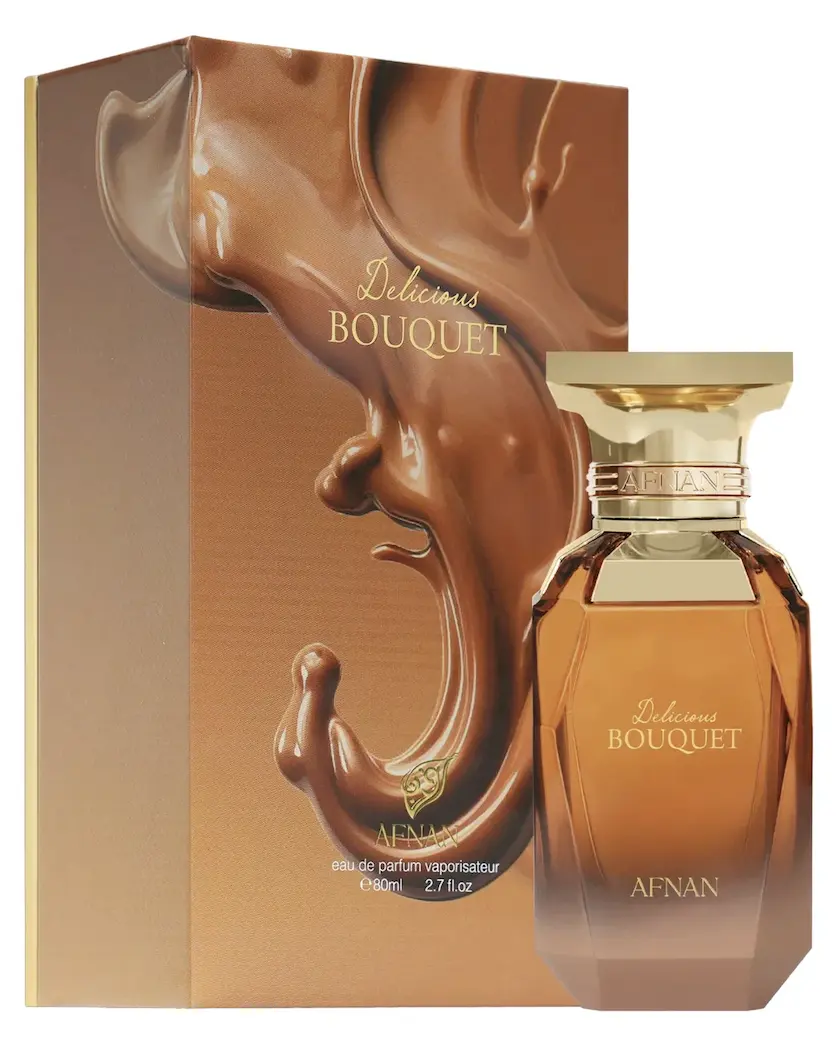Afnan Delicious Bouquet Women's Eau de Parfum (EDP) Spray, 2.7 fl oz Gourmand Floral Perfume for Women with Sweet Vanilla Scent (2 to 2.9 fl oz Size)