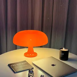 Mushroom Table Lamp Bedroom Living Room Decor, Home Ornament, Touch Control Three Color Change LED Night Light, Atmosphere Lamp, Modern Nightstand Lamps