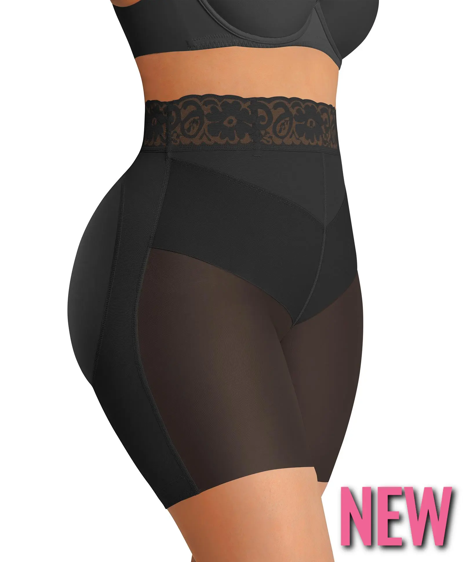 FeelinGirl #Live Tummy Control Butt Lifting Seamless Shapewear Shorts For Women High Waisted Body Shaper Underwear Panty Smooth Under Dress Shapewear
