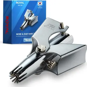 Men's Manual Battery-Free Nose Hair Trimmer, Water-Resistant, Painless, 12 Dual-Edged Blades, Patented Mechanism ET-4
