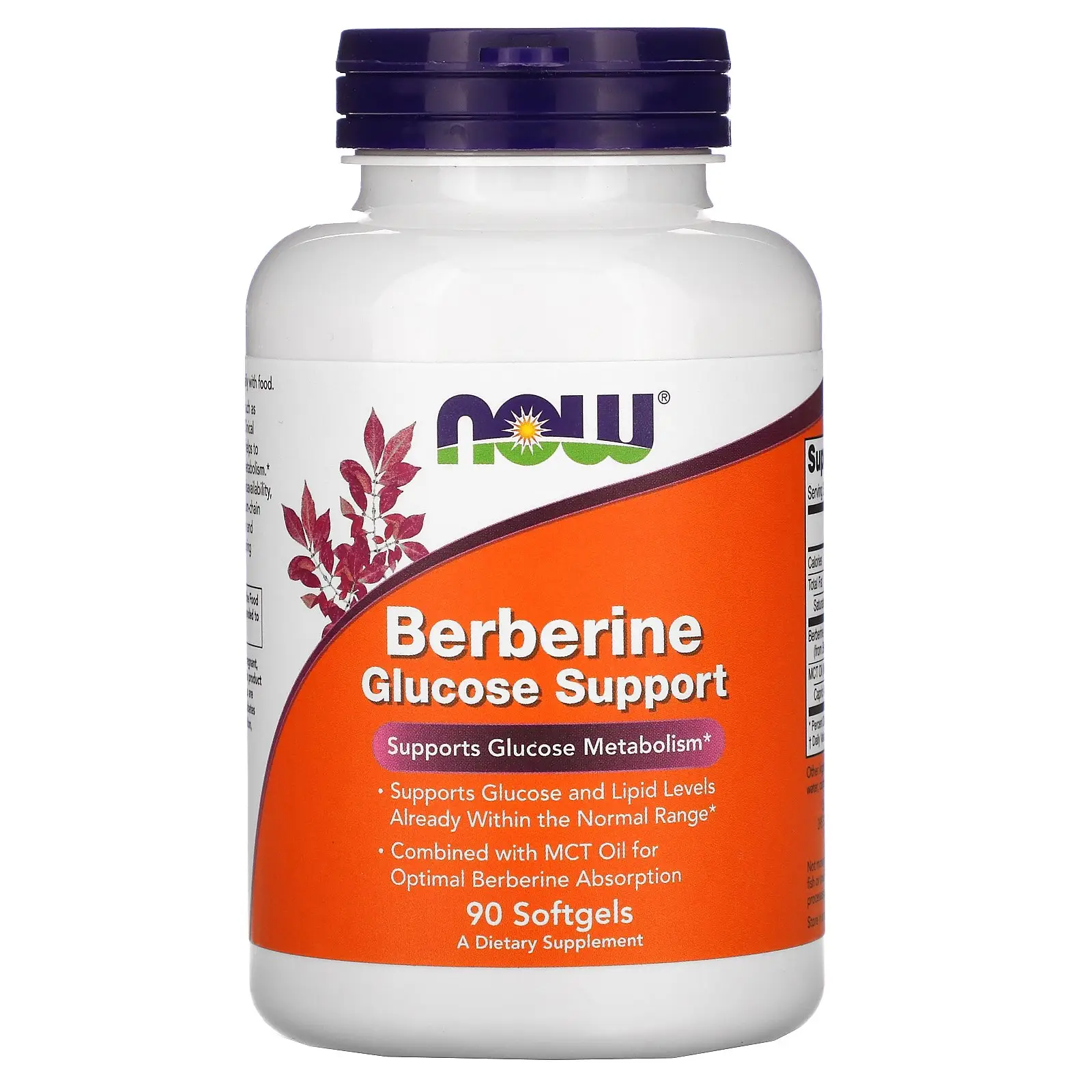 NOW Foods Berberine Glucose Support, 90 Softgels
