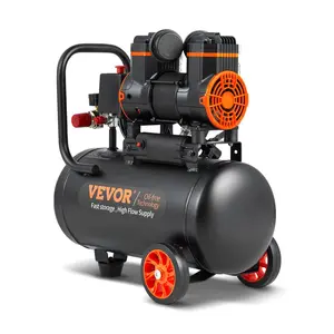 VEVOR 4.8 Gallon Air Compressor,  , 1.2HP 2.2 CFM@90PSI Oil Free Air Compressor Tank & Max. 116PSI Pressure, 70 dB Ultra Quiet Compressor for Auto Repair, Tire Inflation, Spray Painting, Woodwork Nailing