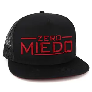 Zero Miedo Black flat visor hat