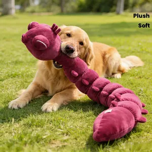 These realistic caterpillar plush toys are suitable for all dog breeds.The soft stuffing and caterpillar shape, complete with caterpillar body parts, make them an interactive puppy companion that can be cuddled, used as a dog bed companion, or decorated