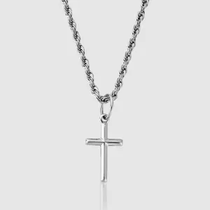 Cross Pedant - White Gold