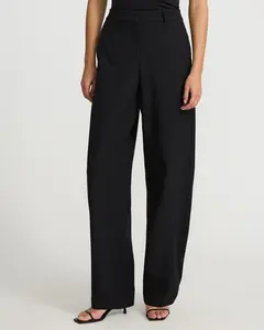 Express Studio Stretch Twill Mid Rise Barrel Pant