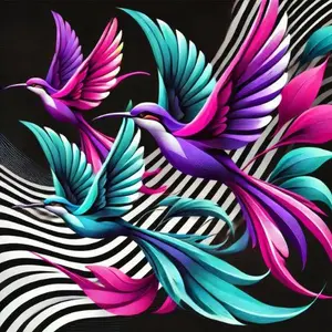 Classic Elegance with Vibrant Flair Luxury Italian Silk Scarf Featuring Colorful Bird Design