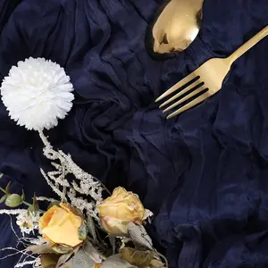 1PC  Romantic Elegant Table Runner, Long Tablecloth for Dining Table, Modern Simple Home Decor, Party Wedding Banquet Centerpiece, Stylish Fabric Table Cover for Celebration, Multiple Colors Available