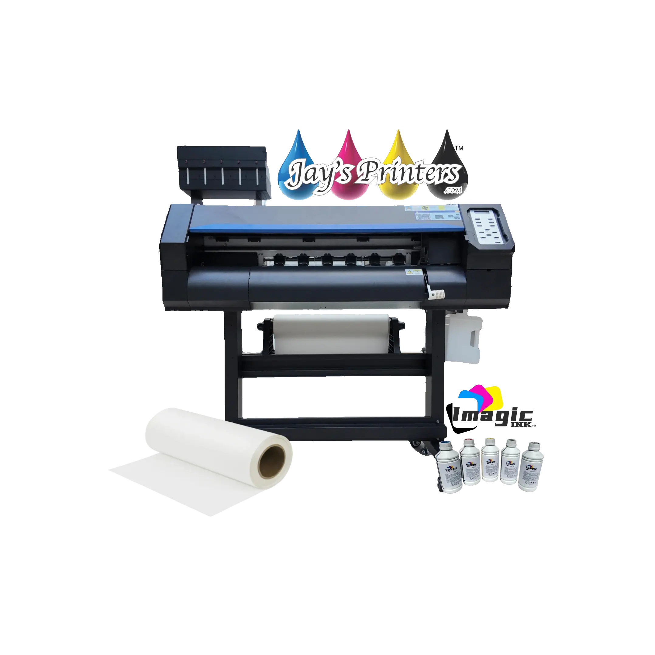 In Stock! J24 a 24 inch DTF Printer with Shaker Oven two I1600 printheads Starter Pack