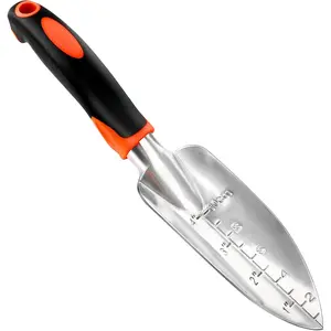 Hardware supplies Garden Shovel Trowel Garden Tool with Measurement Mark, Heavy Duty Gardening Shovel Hand Tools Garden Spade with Ergonomic Handle, Small Garden Tools for Gardening Planting Digging Transplanting