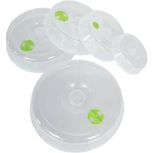 Microwave Covers for  5 count Microwave Splatter Lid Cover Dish Cover Plate Splatter Shield for Microwave Oven
