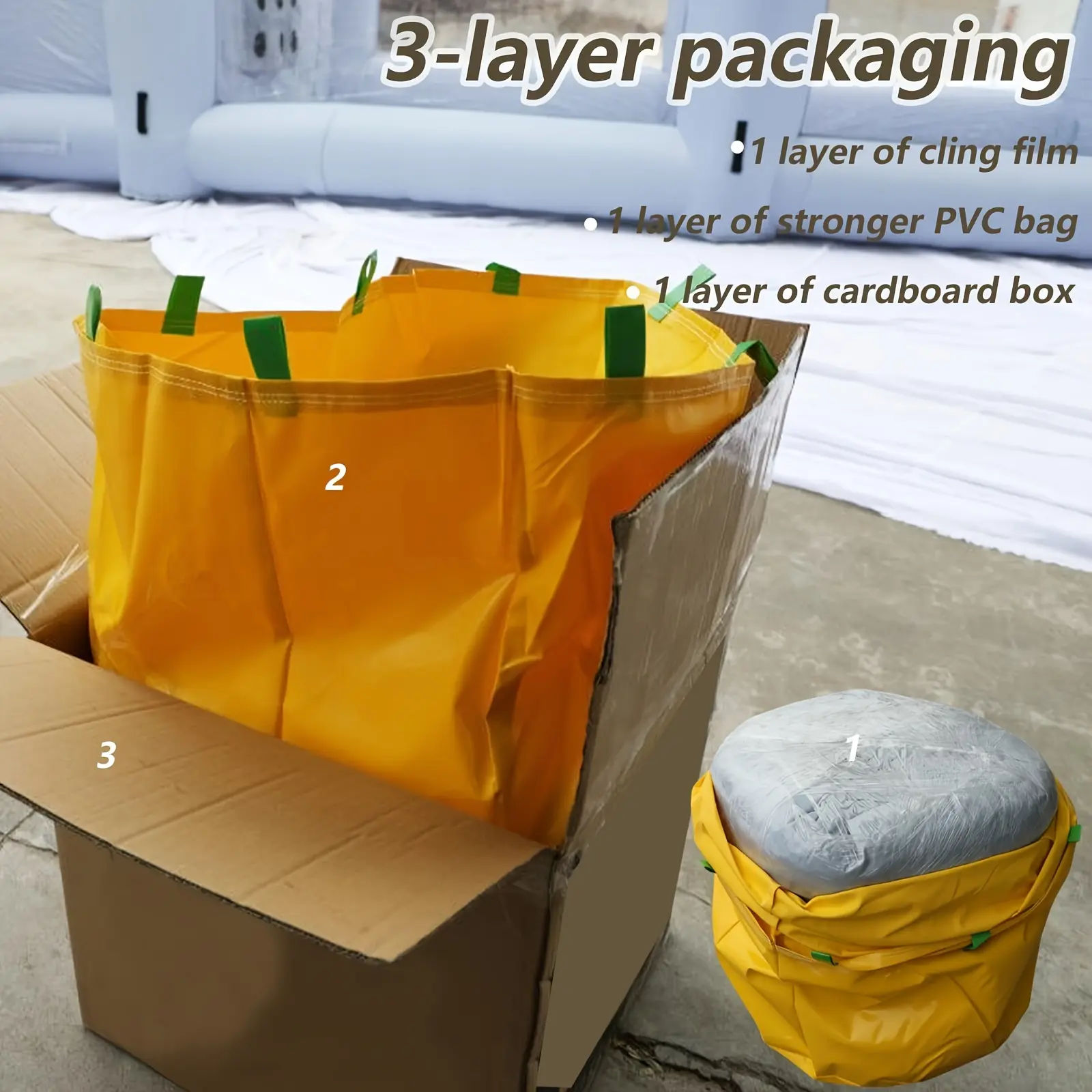 30x20x13FT Inflatable Paint BoothWith Three Blowers For Trucks And Other Big Items Painting, Portable Spray Paint Booth With High Efficient Upgraded Air Exchange System