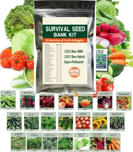 30 Vegetable Seeds Variety Pack - 15000+ Non-GMO Heirloom Seeds for Planting Vegetables and Fruits in Individual Seed Packets, Home Garden Seeds for Hydroponic, Indoor and Outdoors Gardenin