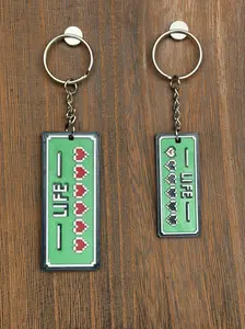 LyghtForge Creations Life Bar Pixel Art Keychain Retro Zelda Inspired Heart Meter 3D Printed PLA+ Handmade for Gamers Collectors