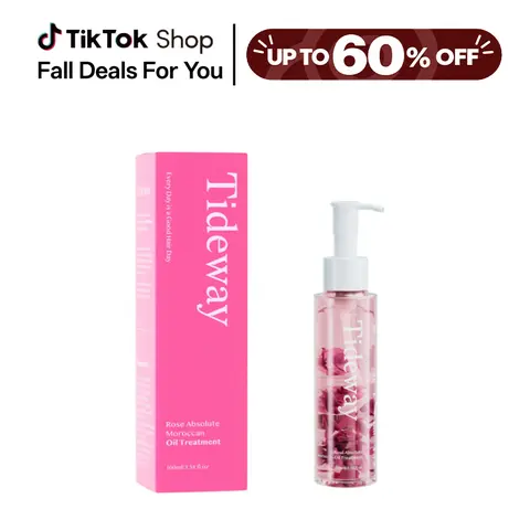 【New Arrival Deal】Tideway Beauty Rose Absolute Moroccan Oil Treatment - Nourishing Rose Petal Infusion for Soft, Shiny, and Resilient Hair with 6 Plant Oils, 48-Hour Fragrance, and Heat & UV Protection - 3.38 oz #SummerFinds tiktokshopbacktoschool, Hairca