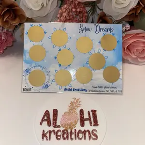 Snow Dreams Laminated Savings Challenge Scratch Off