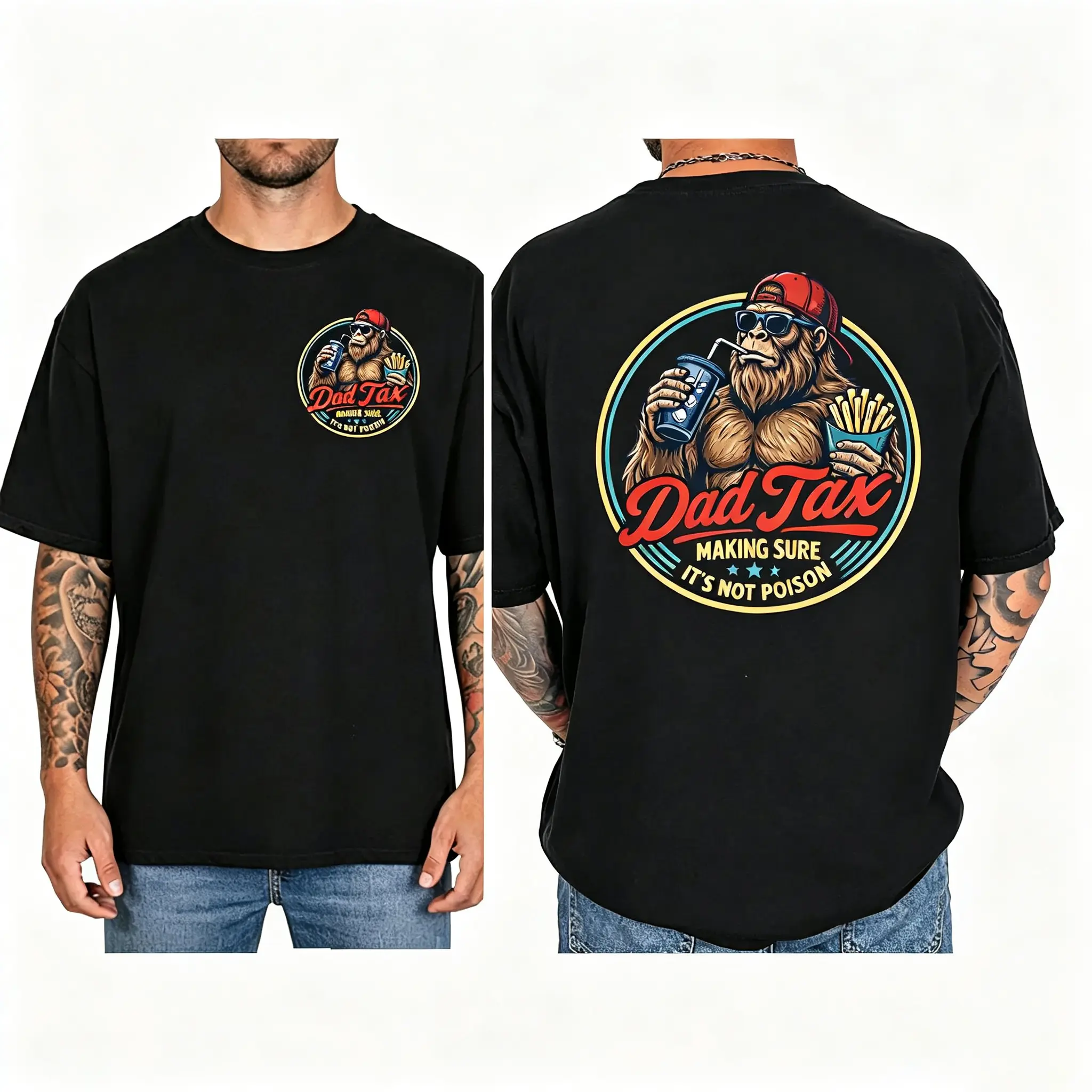 Dad Tax Shirt, Funny Dad Shirt, Fathers Day Shirt, Dad gifts, Birthday gift for dad, Husband Gift, Men Shirt, Bigfoot Shirt