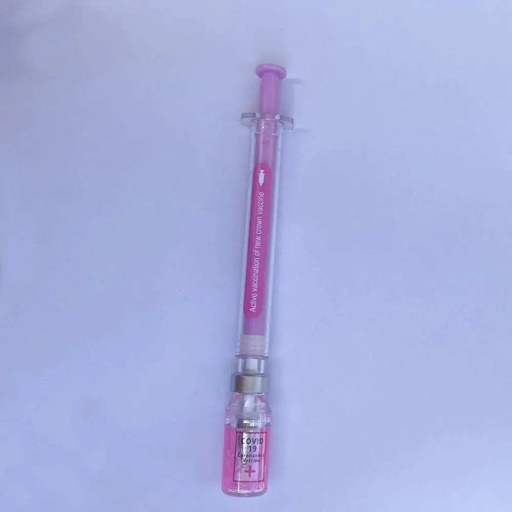 2024 Outdoor Syringe Shape Writing Pen, 1 Count Creative Drawing Pen, for Students and Office Workers, Gel Markers, Mini School Supplies, Reading Acce