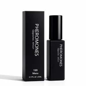Pheromone Men's Magnetic Cologne - Nomadic Midnight Woodsy Scent with Cedarwood & Sandalwood, Long-lasting Romantic Fragrance for Dating, 5ml (0.17 oz) Travel Size Eau De Parfum Spray