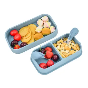 Strong Suction Divided Plate for Toddlers |   Large Capacity Baby Food Tray