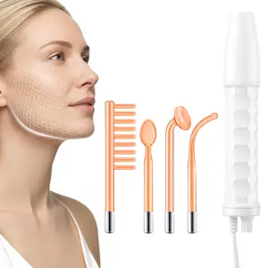 Cotsoco 4-in-1 High Frequency Electrode Wand, Professional Skincare Tools for Women, Comfortable Facial Skin Care Spa Massager, beauty product, Skin Care Gift