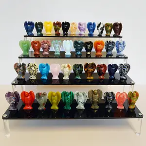 Halloween Pocket Angel 49 Crystal Healing Angel Statue Mini Decor for Energy & Joy