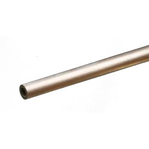Round Aluminum Tube: 3/16" OD x 0.035" Wall x 12" Long (1 Piece)