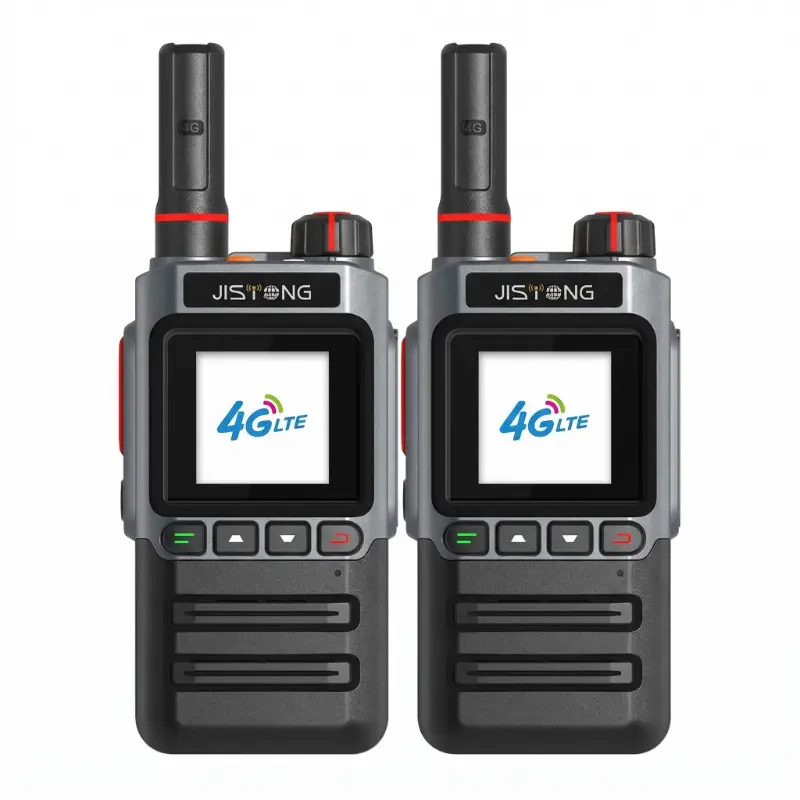 JISTONG MC-720 4G Public Network Walkie-Talkie for Adults - Sturdy Zinc Alloy 2-Way Radio with National Range, ANC Noise Reduction, Lithium Battery, Flashlight, Cells, Suitable for Hiking, Construction Workers, Daily Use (Batteries Included: Yes)