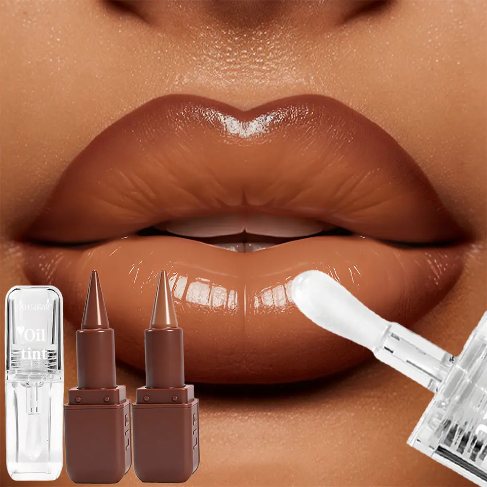 3pcs Matte Lip liner & Lip Oil Set - Waterproof Long-Lasting, Non-Stick Velvet Finish, Mixed Shades (Hydrating Matte Lip liner and Gloss Combo) for Party, lip combo set, Party Festival Christmas Halloween Daily Makeup & Daily Wear, Lip Combos, Glossy Lips