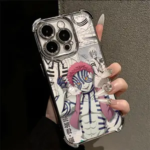 Anime Character Akaza Phone Case Suitable for iPhone 17 16e 16 15 14 13 12 11 Mini Pro Max Air X XR XSMAX 8 7 Plus Anti Fall Transparent Soft Back Cover
