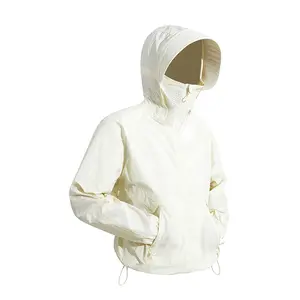 2026 New Ice Silk Sun Protection Jacket for Men and Women, Workwear Streetwear Style, Spring/Summer UV Protection Jacket for Cycling and Fishing QMSYF2501-2501-F2501