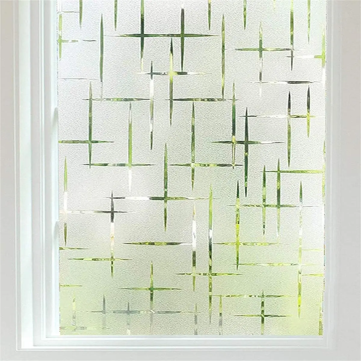 Frosted Window Film, Interior Film, Non-adhesive Window Privacy Film, Self Static-cling Decorative Window Cling, Decorative Decal for Home Office, Home Decor, Decoration Sticker, Stickers