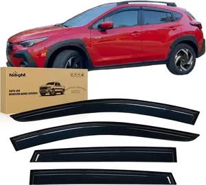 Nilight Window Visors for Subaru Crosstrek 2024 2025, Out-Channel Window Wind Deflectors Rain Guards -4PCS