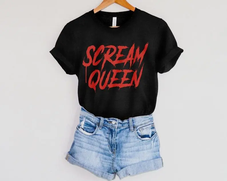 Horror Movie Shirt Scream Queen Funny Halloween Shirt