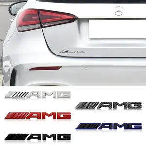 1pcs 3D ABS AMG Logo Emblem Car Rear Trunk Badge Decal Letters Sticker Decoration Car Decals For Mercedes Benz AMG A B C E G CLA W211 W203 W204 W205 W210 W124 W176 W177 W212 W213 Accessories