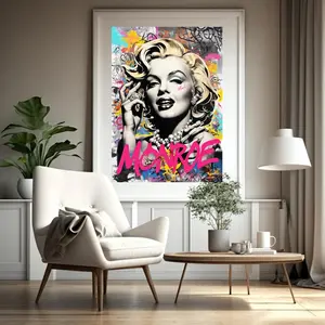 Marilyn Monroe Wall art | Marilyn Monroe Poster | Street Art | Marilyn Monroe Print | Popular Poster | Pop Art Poster | Dorm Art | Wanddeko Unframed