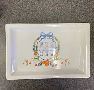 French Bee 12x8 Citrus Nutcracker Tray