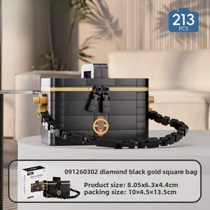 2026 puzzle assembly micro particle building block simulation mini bag toy girl ornament souvenir