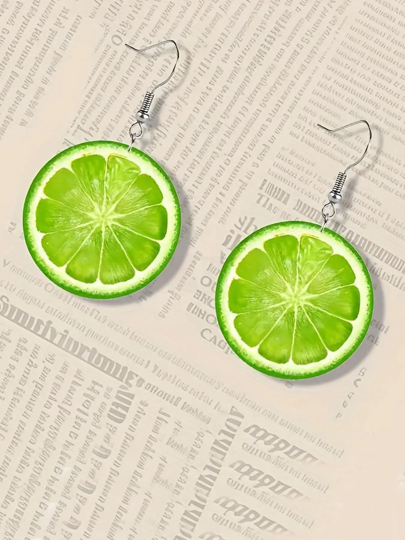 Lemon Design Dangle Earrings, Fruit Veggie Earrings, Fashionable Acrylic Jewelry for Women, Trendy Fashionable Accessories, Trendy All-match & Exquisite Jewelry for Birthday Gift, Dangling Earrings
