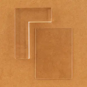 L-Shape Clear Acrylic Stamp Positioner Kit To Help Stamp Images Exactly Where You Want Useful Block Wood Stamp Positioning Tools Set