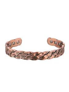 Handmade Pure Copper High Quality Bracelet, Elegant Twisted Design, Unisex Adjustable Jewelry Gift, Christmas Present, All Seasons